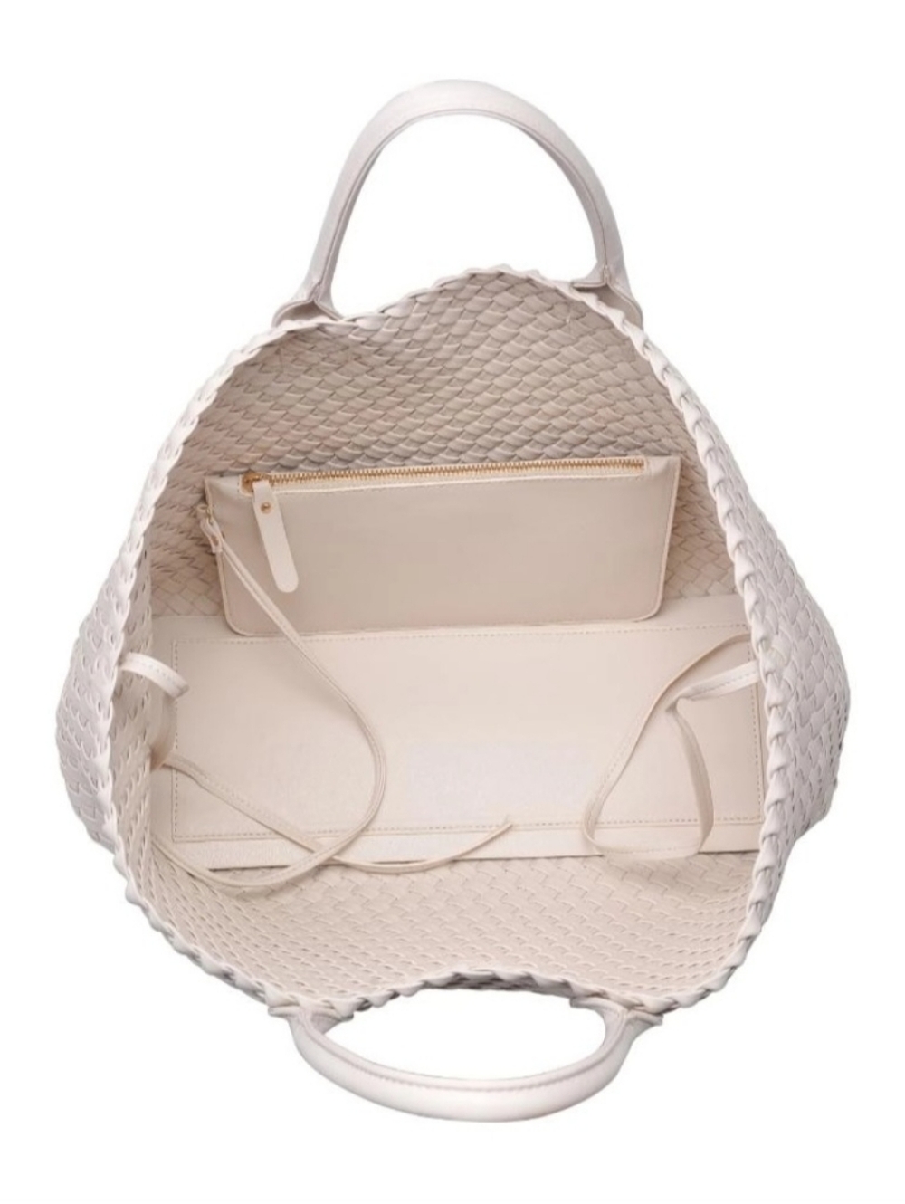 #97387 Fabulous Ithaca Woven Vegan Leather Tote Bag Handbag - Picture 3 of 7